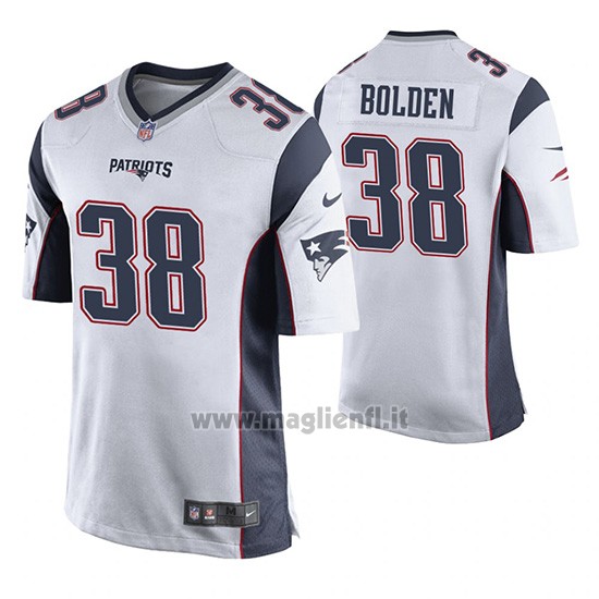 Maglia NFL Game New England Patriots Brandon Bolden Bianco